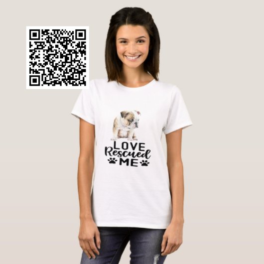 Bulldog Puppy Love redde me T-shirt