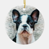 Bulldog puppy Ornament (Voorkant)