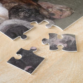 Bulldog puppy reinherder puzzel (Zijkant)