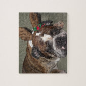Bulldog puppy reinherder puzzel (Verticaal)