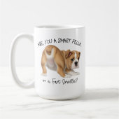 Bulldog Puppy Smart Fella Fart Smella Koffiemok (Links)