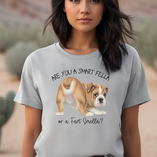 Bulldog Puppy Smart Fella Fart Smella Trui
