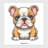 Bulldog Puppy Sticker (Vel)