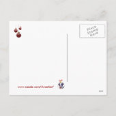 Bulldog Puppy Warme open haard Scene Kerst Wens Feestdagenkaart (Achterkant)