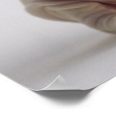 Bulldog Puppy Wearing Santa Hat Poster (Hoek)