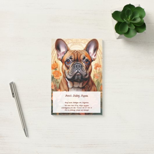 Bulldog puppy's te koop post-it® notes (Kantoor)