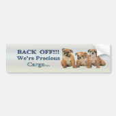 bulldog_pups2_bumpersticker bumpersticker (Voorkant)