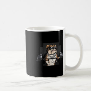 Bulldog Rat Gewichtheffen Bodybuilding Fitness Vad Koffiemok