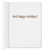 Bulldog Reindeer Antlers Merry Kerstgroet (Binnen (Rechts))