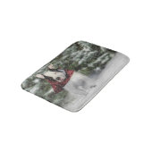 Bulldog Rescue Pup Dashing through the Snow Badmat (Gekanteld)