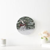 Bulldog Rescue Pup Dashing through the Snow Ronde Klok (Huis)