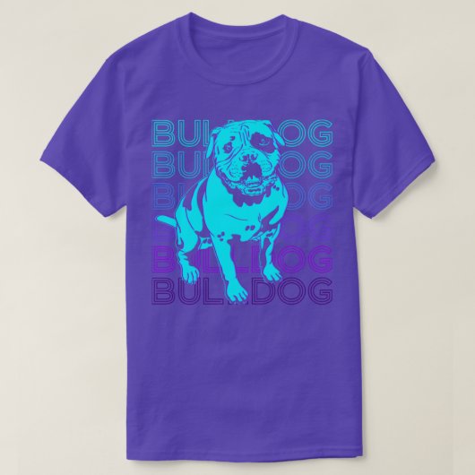 Bulldog Retro Gift T-shirt (Design voorkant)