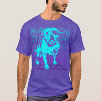 Bulldog Retro Gift T-shirt