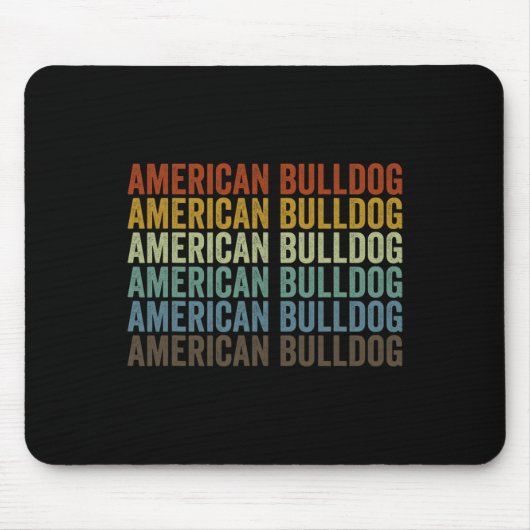 Bulldog Retro Muismat (Voorkant)