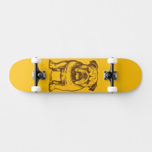 Bulldog Retro  Persoonlijk Skateboard (Horizontaal)