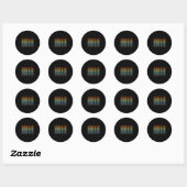 Bulldog Retro Ronde Sticker (Vel)