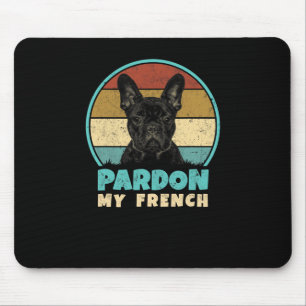 Bulldog Retro Vintage jaren 60 jaren 70 Leuk Frenc Muismat