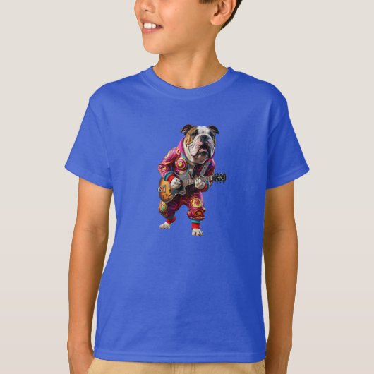 Bulldog Rockster Kinder T-Shirt (Voorkant)