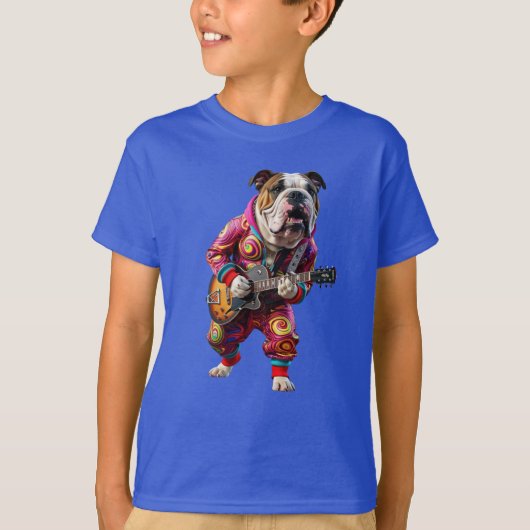 Bulldog Rockster Kinder T-Shirt (Voorkant)