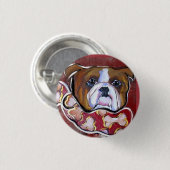 Bulldog Ronde Button 3,2 Cm (Voorkant /achterkant)