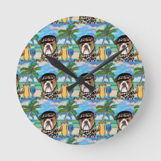 Bulldog Ronde Klok (Voorkant)