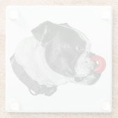Bulldog Rood Accent Onderzetter (Achterkant)