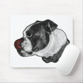 Bulldog Ruby Bureaublad Muismat (Met muis)