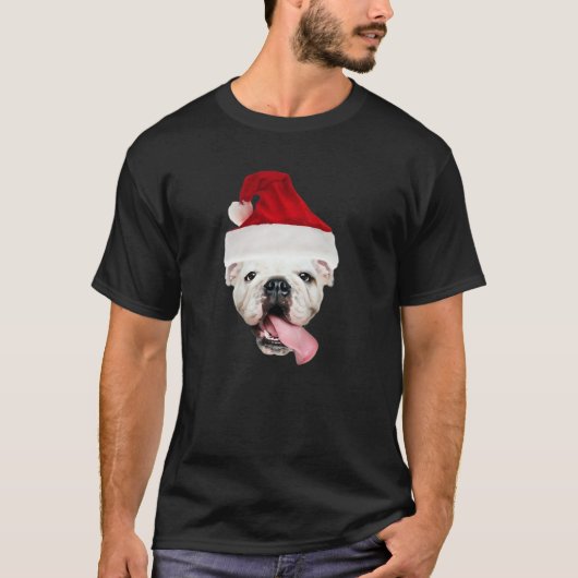 Bulldog Santa Essential T-Shirt (Voorkant)