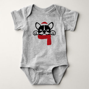 Bulldog Santa Romper