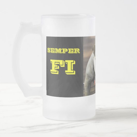 BULLDOG / SEMPER FI MATGLAS BIERPUL (Links)