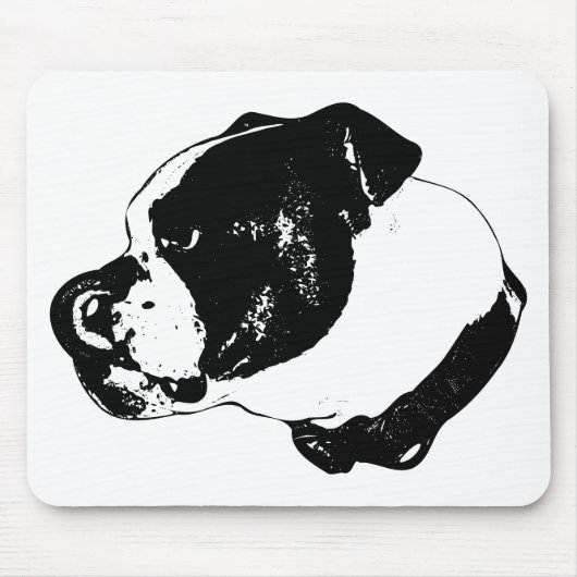 Bulldog Side-Lick Desk Pad Muismat (Voorkant)