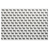 Bulldog Silhouette Pattern Pets Stof (Yard (91,4 cm))