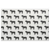 Bulldog Silhouette Pattern Pets Stof (Fat Quarter)