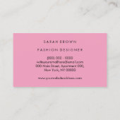 Bulldog Silhouette Pet Club Visitekaartje (Achterkant)