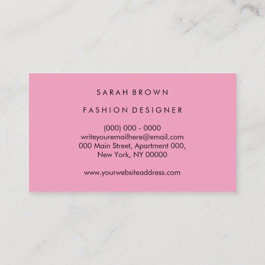 Bulldog Silhouette Pet Club Visitekaartje (Achterkant)