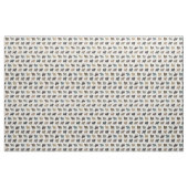Bulldog Silhouettes Pattern | Koel Hondenras Stof (Fat Quarter)