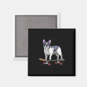Bulldog skateboard skateboarden magneet (Voorkant / Achterkant)