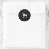 Bulldog skateboard skateboarden ronde sticker (Tas)