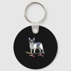 Bulldog skateboard skateboarden sleutelhanger