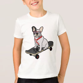 Bulldog Skateboarden met zonnebrillen KindTee T-shirt