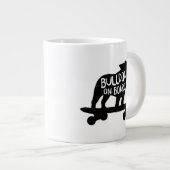 Bulldog | Skateboarding Dog Silhouette Grote Koffiekop (Voorkant rechts)