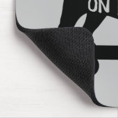 Bulldog | Skateboarding Dog Silhouette Muismat (Hoek)