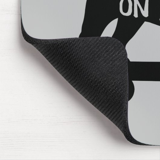 Bulldog | Skateboarding Dog Silhouette Muismat (Hoek)