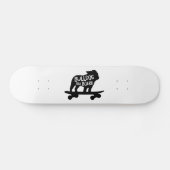 Bulldog | Skateboarding Dog Silhouette Persoonlijk Skateboard (Horizontaal)