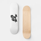 Bulldog | Skateboarding Dog Silhouette Persoonlijk Skateboard (Voorkant)