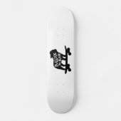 Bulldog | Skateboarding Dog Silhouette Persoonlijk Skateboard (Voorkant)