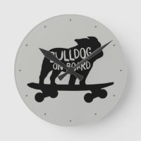 Bulldog | Skateboarding Dog Silhouette