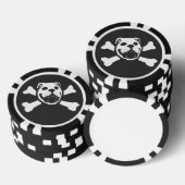 BULLDOG SKULL (door Bulldog Haven NW) Poker Chip (Opstapeling)