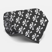 BULLDOG SKULL PRINT (door Bulldog Haven NW) Stropdas (Opgerold)