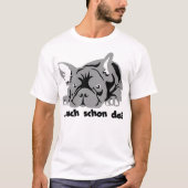 Bulldog slaapt al t-shirt (Voorkant)